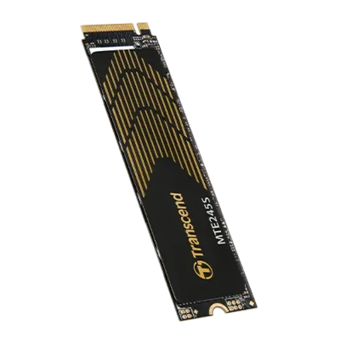 TRANSCEND 250GB MTE245S PCI-E  GEN 4X4 M.2 NVMe 2280 SSD 3D NAND - 3200 MB/s Read1800 MB/s Write - 150 TBW