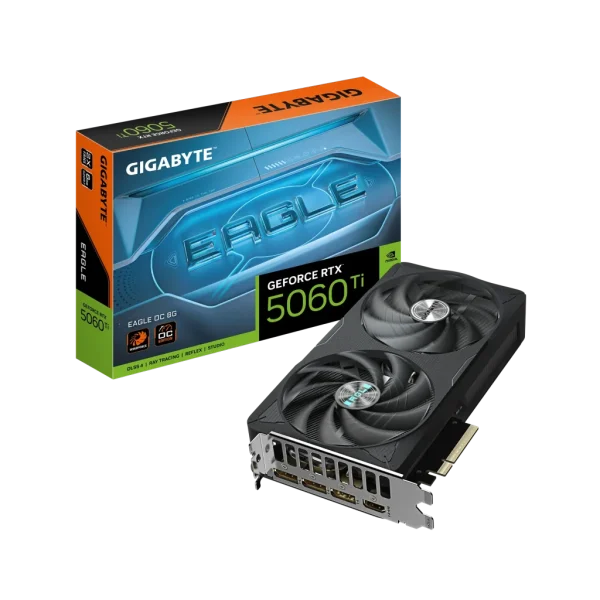 GIGABYTE nVidia GeForce RTX 5060Ti EAGLE OC 8GB - 8GB GDDR7; 128-Bit Memory Bus; 1x HDMI; 3x DisplayPort .