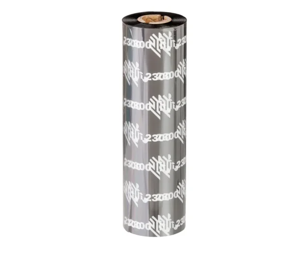 Zebra Original Wax Ribbon; 110mmx450m; 2300; Standard; 25mm core for ZT Series