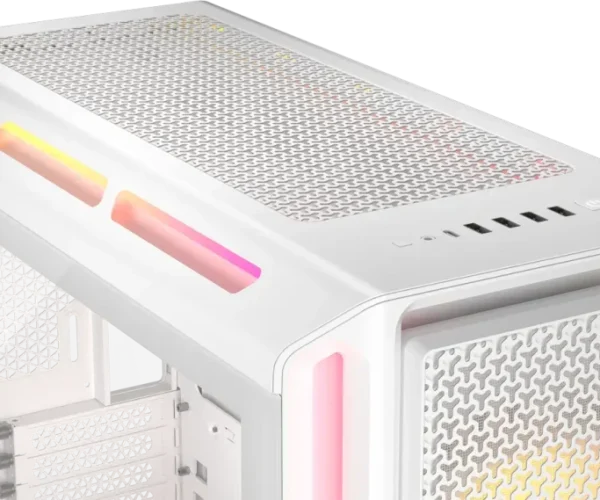 Corsair iCUE LINK 5000T LX RGB Mid-Tower PC Case; White