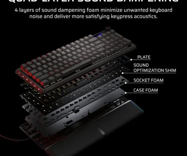 Corsair VANGUARD PRO 96% Hall Effect Gaming Keyboard - MGX Hyperdrive magnetic switches - Black.