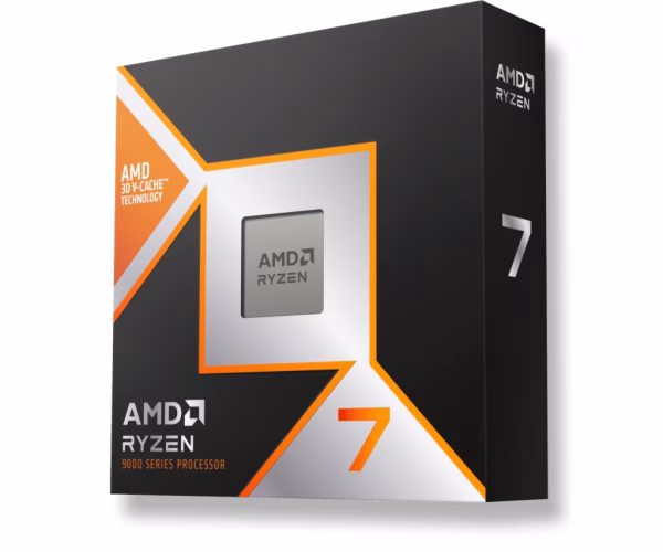 AMD Ryzen 7 9800X3D; 8 Cores/16 Threads; Socket: AM5 ; 5.2GHz max boost; 104MB cache; 120W TDP