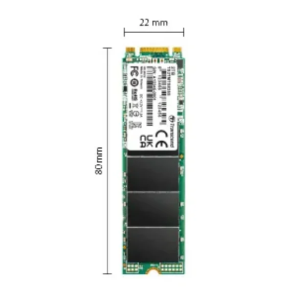 TRANSCEND 2 TB MTS825S M.2 SATA3 2280 SSD - CACHELESS TLC