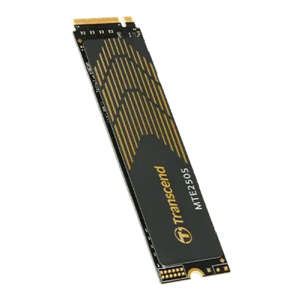 TRANSCEND 2TB MTE250S PCI-E GEN 4X4 M.2 NVMe 2280 SSD 3D TLC -7100 MB/s Read 6500 MB/s Write with Graphen Head Spreader -1560TBW