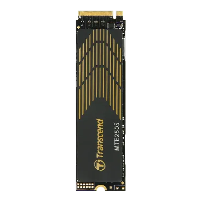 TRANSCEND 2TB MTE250S PCI-E GEN 4X4 M.2 NVMe 2280 SSD 3D TLC -7100 MB/s Read 6500 MB/s Write with Graphen Head Spreader -1560TBW