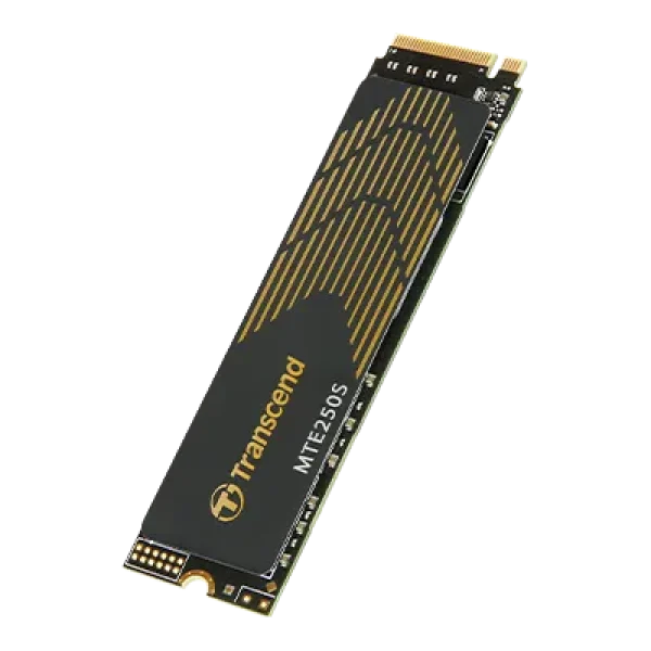 TRANSCEND 4TB MTE250S PCI-E  GEN 4X4 M.2 NVMe 2280 SSD 3D TLC -7500 MB/s Read 6700 MB/s Write- with Heat Spreader - 3120 TBW