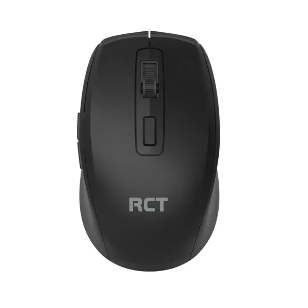 RCT 2.4GHz Wireless Optical Mouse | 6-Button | Silent Click | Adjustable DPI (800/1200/1600) | USB Receiver | Black