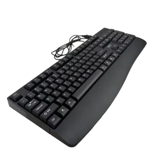 RCT Wired USB Keyboard & Mouse Combo | 104-Key Membrane Keyboard | AI Tool Key | Optical Mouse; 1000-3200 DPI
