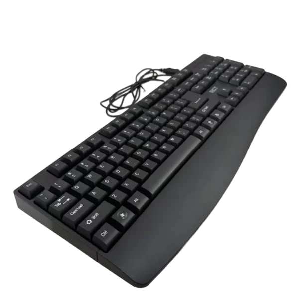 RCT Wired USB Keyboard & Mouse Combo | 104-Key Membrane Keyboard | AI Tool Key | Optical Mouse; 1000-3200 DPI