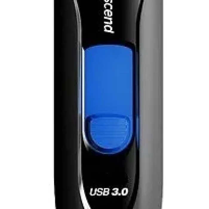 TRANSCEND 64GB JF790 USB3.1 GEN 1 CAPLESS FLASH DRIVE - BLACK AND BLUE