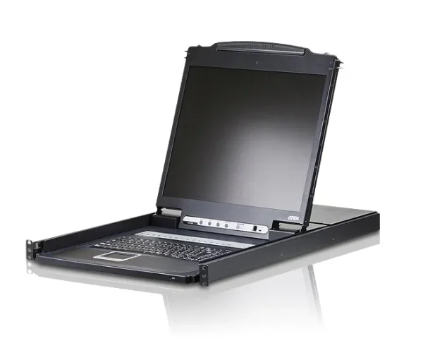 16P PS/2 USB VGA 19'' LCD KVM Switch W/(USA KB/SPKB)/W/(US/EU) CORD ATEN