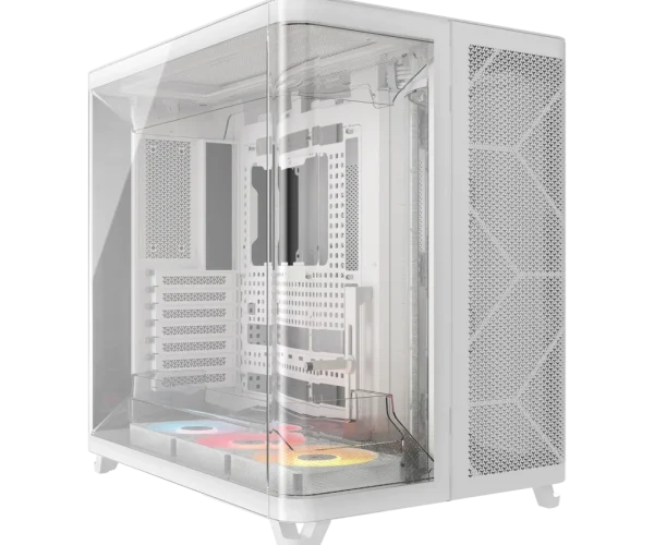 AIR 5400 RS-R ARGB Triple Chamber Mid-Tower PC Case ; 3x Fans Included; 2x 2.5'' ; 1x 3.5''  White