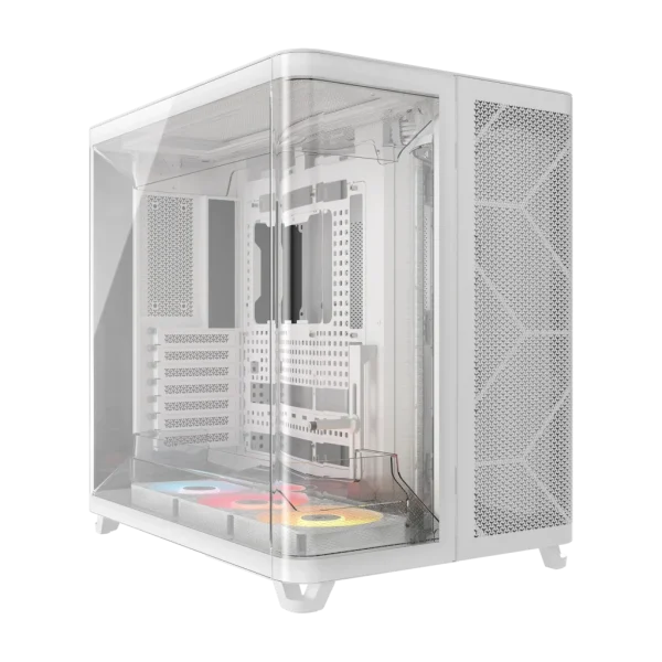 AIR 5400 RS-R ARGB Triple Chamber Mid-Tower PC Case ; 3x Fans Included; 2x 2.5'' ; 1x 3.5''  White