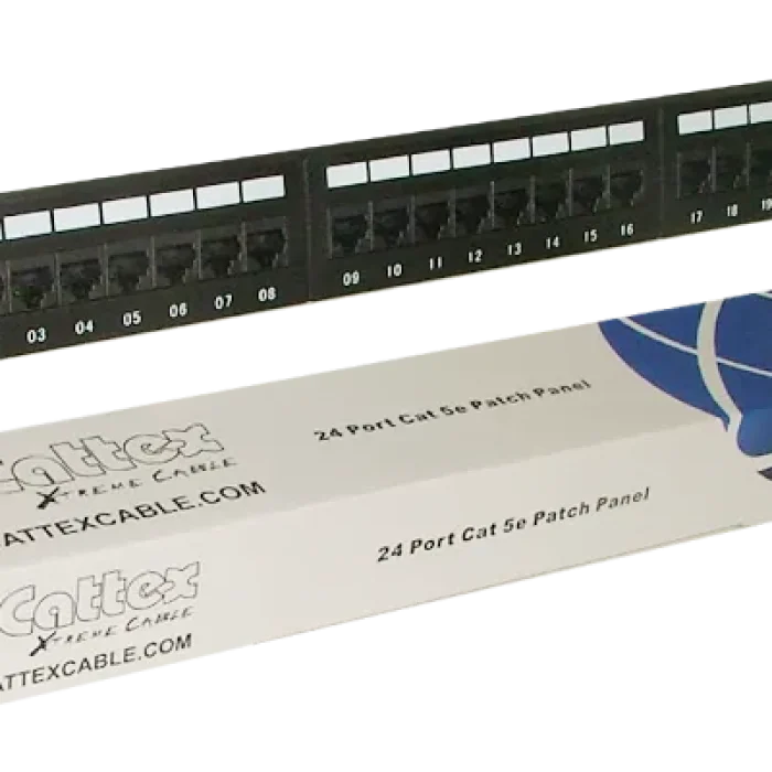 RCT 24 PORT CAT5E UTP PATCH PANEL