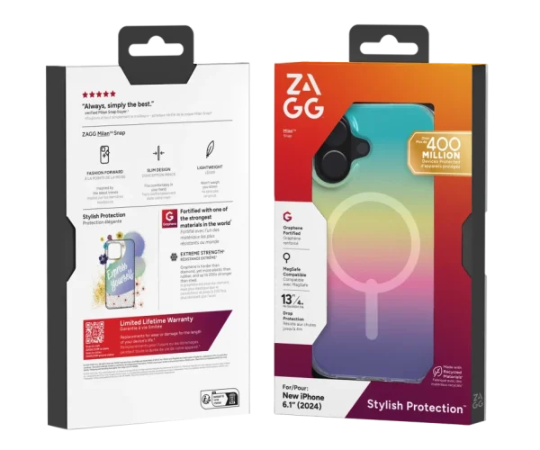 ZAGG Cases Milan Snap Apple iP16  Iridescent
