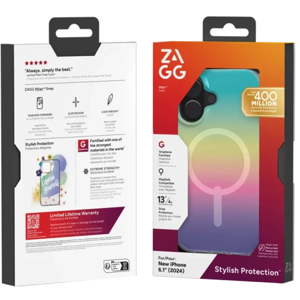 ZAGG Cases Milan Snap Apple iP16  Iridescent