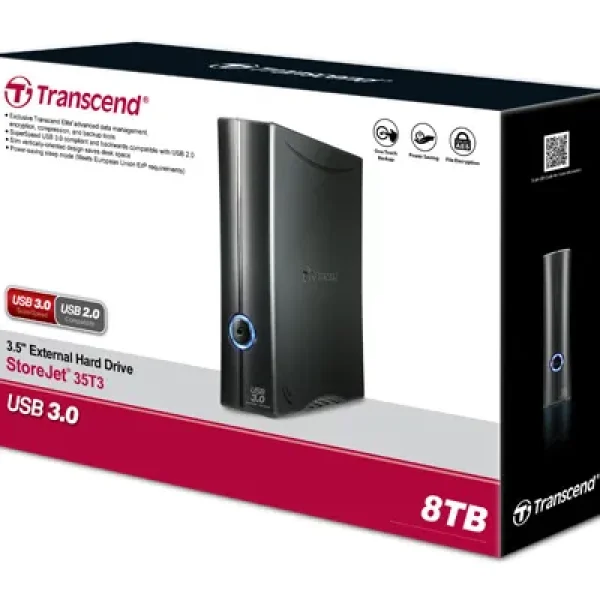 TRANSCEND STOREJET 8TB 3.5'' USB3.0 HDD