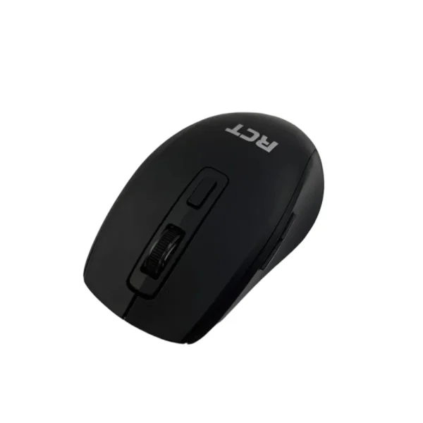 RCT 2.4GHz Wireless Optical Mouse | 6-Button | Silent Click | Adjustable DPI (800/1200/1600) | USB Receiver | Black