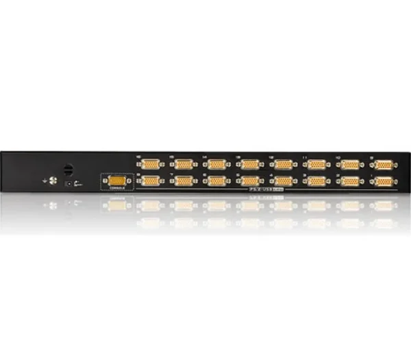 ATEN 16-Port PS/2-USB  VGA KVM Switch/Cascade/W/(US/EU/OUT) ADP. ATEN