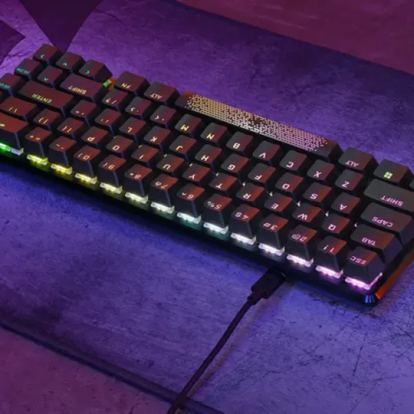 Corsair K65 PRO MINI RGB 65% Optical-Mechanical Gaming Keyboard - Corsair OPX switches - Black