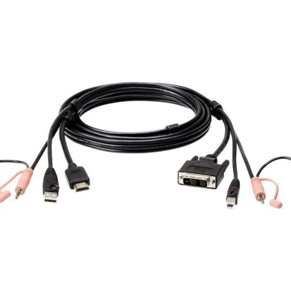 ATEN 1.8m USB HDMI to DVI-D KVM cable with Audio