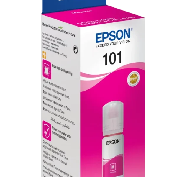 Epson 101 Ecotank Magenta ink bottle (70ml). 6000 pages @ 5% coverage.