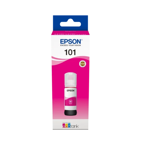 Epson 101 Ecotank Magenta ink bottle (70ml). 6000 pages @ 5% coverage.