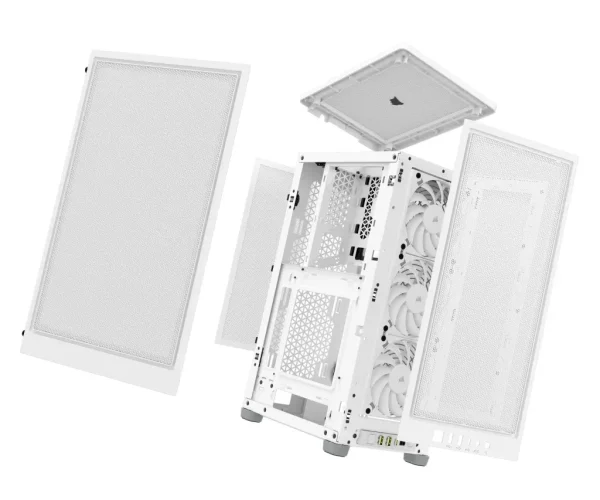 2000D AIRFLOW White Mini-ITX PC Case; 3x 2.5'' Drive Bays; Up to 360mm Radiator compatible