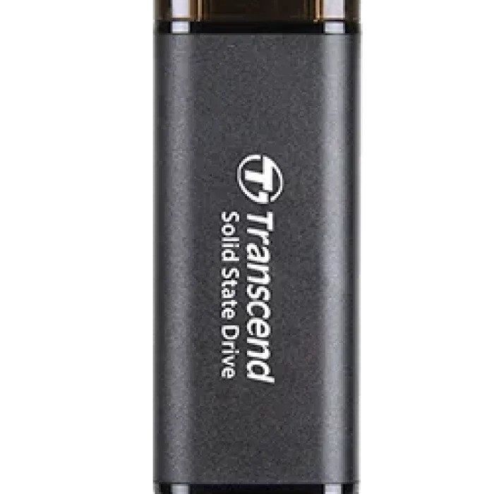 TRANSCEND 256 GB ESD310C USB3.2 TYPE A & C (USB 10Gbps) OTG COMPACT PORTABLE SSD  - Read 1050MB/s Write 950 MB/s - Black