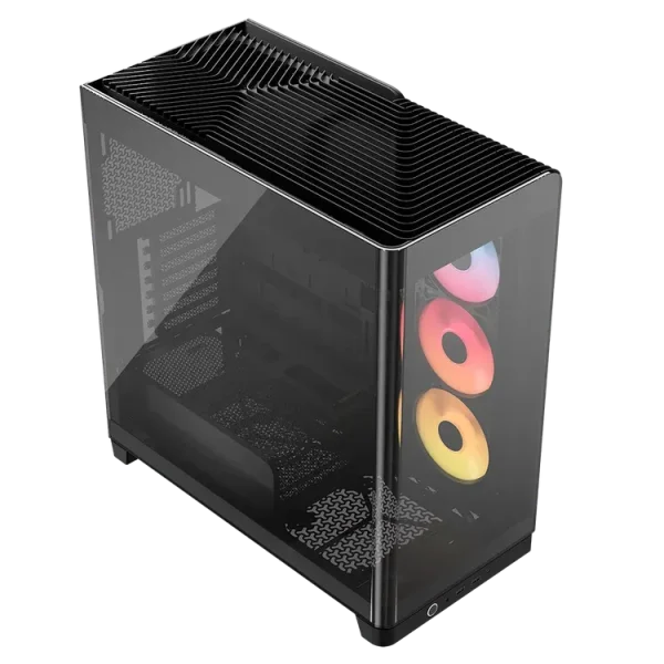 FRAME 4500X RS-R ARGB Panoramic Glass Mid-Tower PC Case;includes 3x RS120-R ARGB Fans ; 4x 2.5'' ; 2x 3.5''  Black