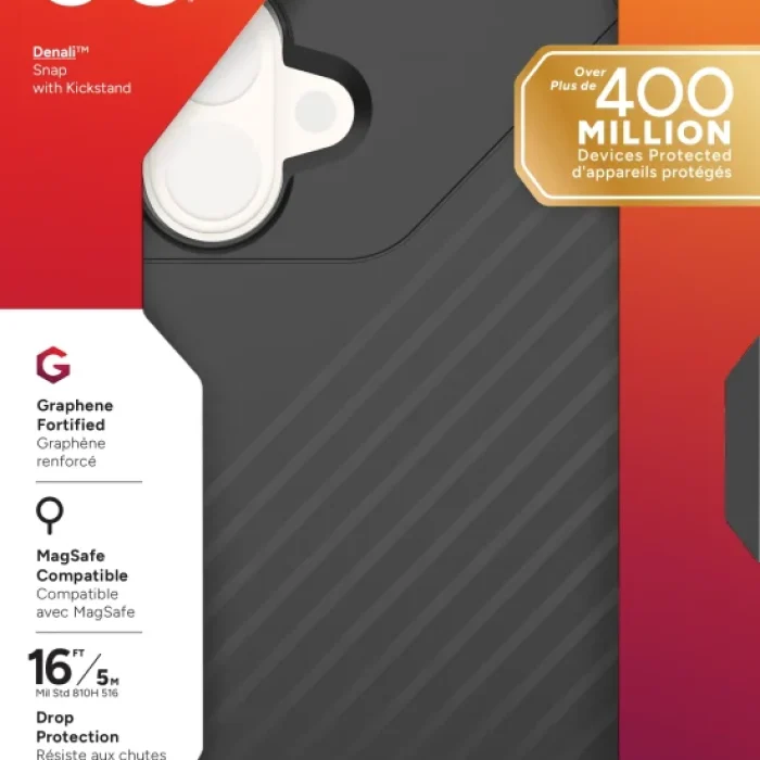 ZAGG Cases Denali Snap KS Apple iP16 Plus  Black