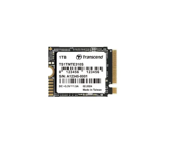 Transcend 1 TB MTE310S PCI-E GEN 4x4 M.2 2230 SSD 3D NAND - 5000 MB/s Read 3500 MB/s Write - 600 TBW