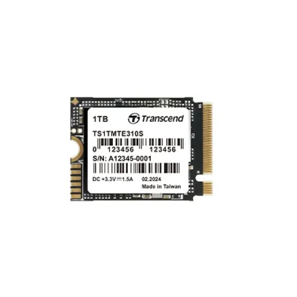 Transcend 1 TB MTE310S PCI-E GEN 4x4 M.2 2230 SSD 3D NAND - 5000 MB/s Read 3500 MB/s Write - 600 TBW