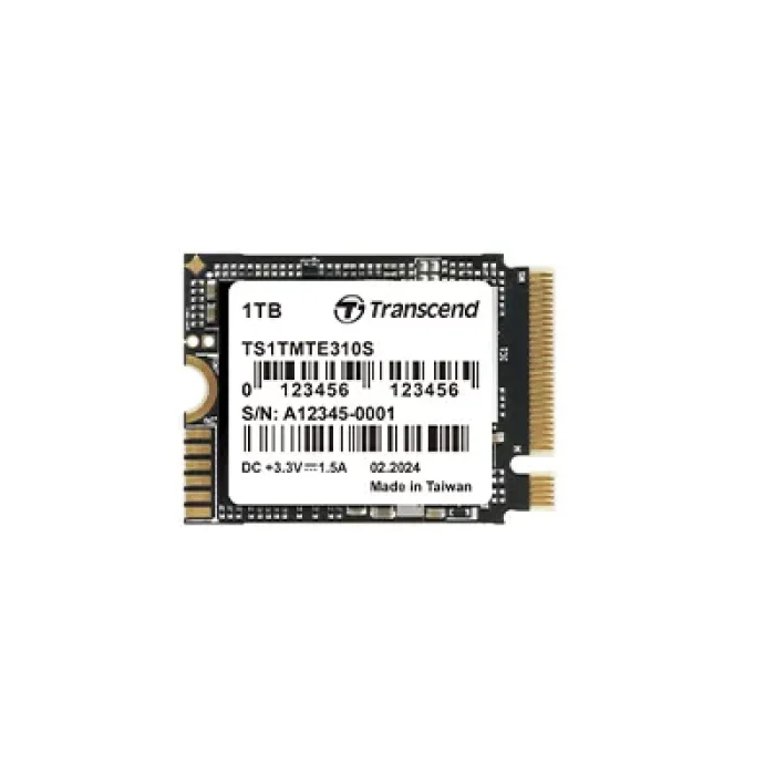 Transcend 1 TB MTE310S PCI-E GEN 4x4 M.2 2230 SSD 3D NAND - 5000 MB/s Read 3500 MB/s Write - 600 TBW