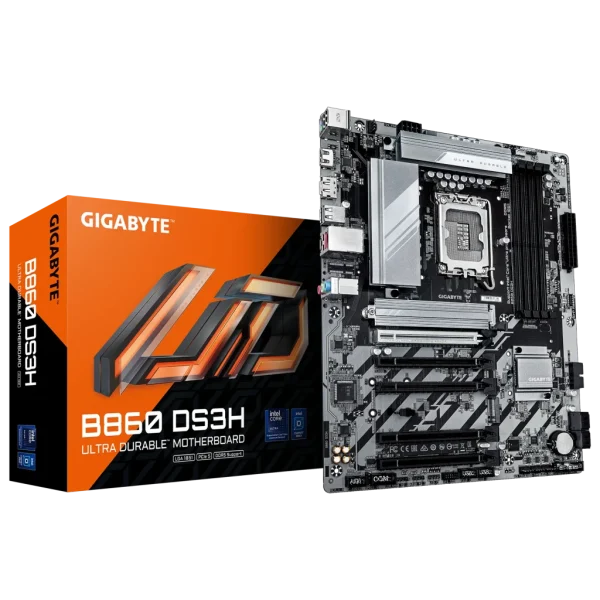 GIGABYTE Intel® B860 Chipset for LGA 1851; 4x DDR5; 2x M2; HDMI/DP ; ATX