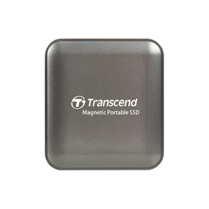 TRANSCEND 1TB ESD420C USB3.2 TYPE C (USB 20Gbps) MAGNETIC PORTABLE SSD MagSafe Compatiable  R/W up to 2000MB/s - Iron Grey