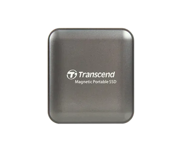 TRANSCEND 4 TB ESD420C USB3.2 TYPE C (USB 20Gbps) MAGNETIC PORTABLE SSD MagSafe Compatiable  R/W up to 2000MB/s - Iron Grey