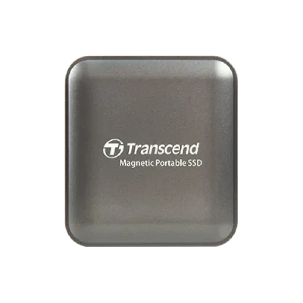 TRANSCEND 4 TB ESD420C USB3.2 TYPE C (USB 20Gbps) MAGNETIC PORTABLE SSD MagSafe Compatiable  R/W up to 2000MB/s - Iron Grey