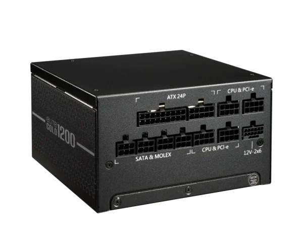 Cooler MasterELITE Gold 1200 1200W 80 Plus Gold Fully Modular Black PCIe 5.1 ATX 3.1 Desktop Power Supply
