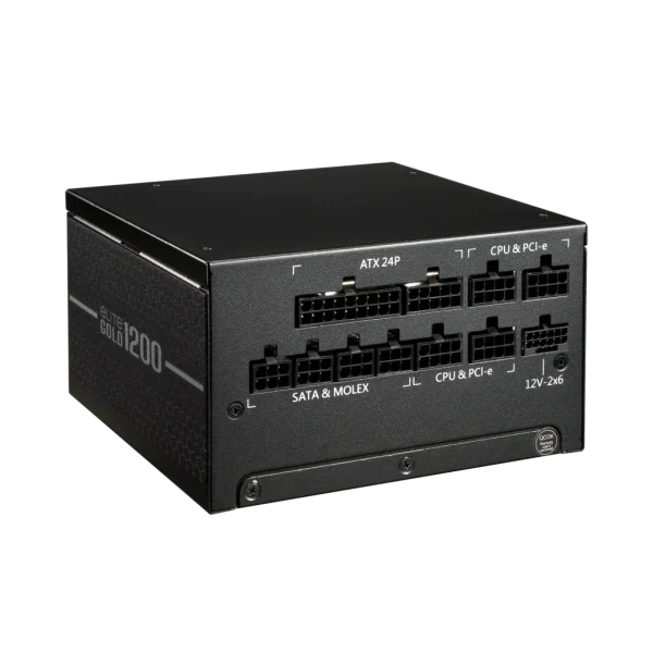 Cooler MasterELITE Gold 1200 1200W 80 Plus Gold Fully Modular Black PCIe 5.1 ATX 3.1 Desktop Power Supply