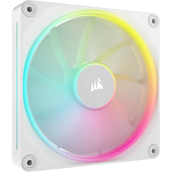 Corsair LX RGB Series; iCUE LINK LX140 RGB White; 140mm Fan; Dual Pack; iCUE LINK System Hub Included