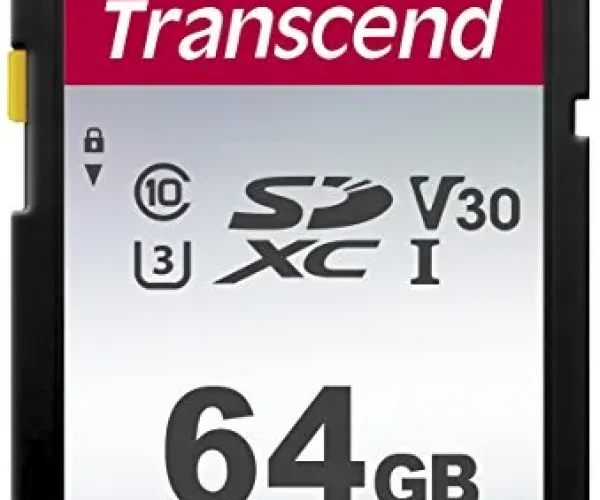 TRANSCEND 300S 64GB UHS-I CLASS 10 U1 V10 SDXC CARD -3D NAND