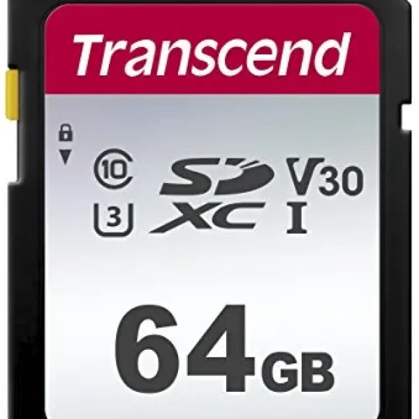 TRANSCEND 300S 64GB UHS-I CLASS 10 U1 V10 SDXC CARD -3D NAND