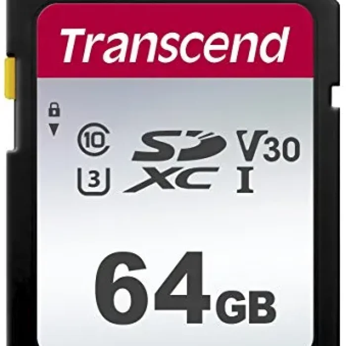 TRANSCEND 300S 64GB UHS-I CLASS 10 U1 V10 SDXC CARD -3D NAND