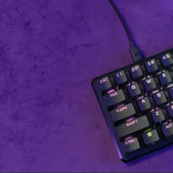 Corsair K65 PRO MINI RGB 65% Optical-Mechanical Gaming Keyboard - Corsair OPX switches - Black