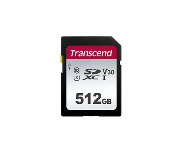 TRANSCEND 300S 512GB UHS-1 CLASS 10 U1 U3 V30 SDXC CARD 3D NAND