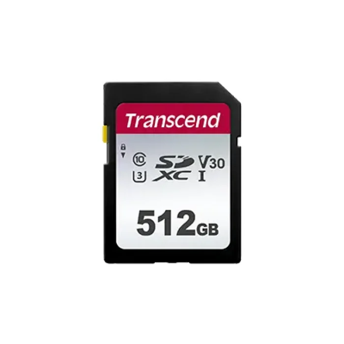TRANSCEND 300S 512GB UHS-1 CLASS 10 U1 U3 V30 SDXC CARD 3D NAND