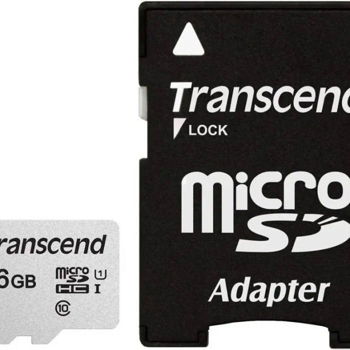 TRANSCEND 300S 16GB MICRO SD UHS-I U1 CLASS 10 READ 95 MB/S WRITE 45MB/S WITH SD ADAPTOR