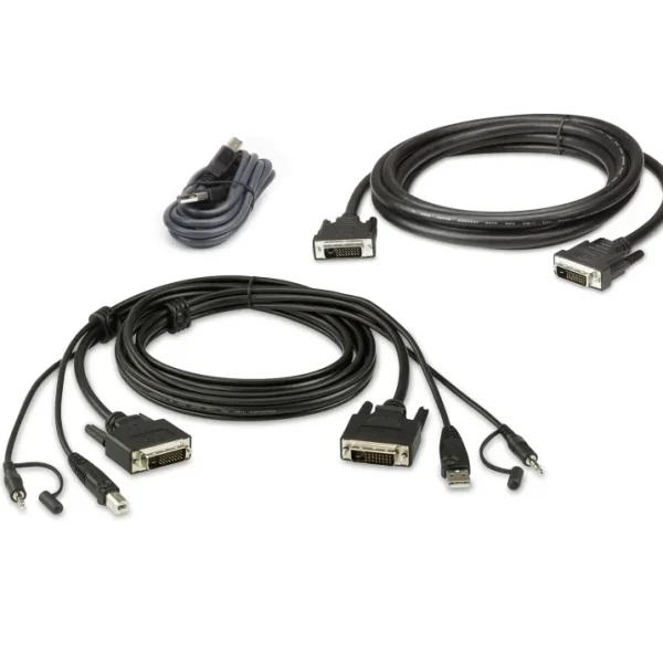 ATEN 1.8M USB DVI-D Dual Link Dual Display Secure KVM Cable Kit