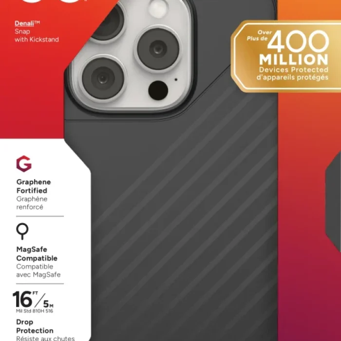 ZAGG Cases Denali Snap KS Apple iP16 Pro  Black
